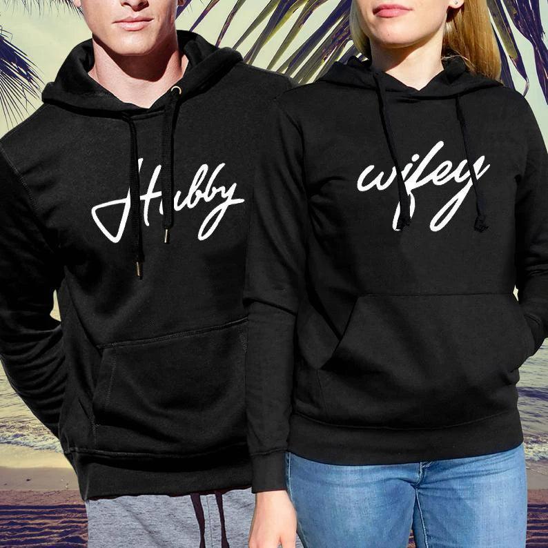 hubby + wifey matching sweatshirts - basil boutique