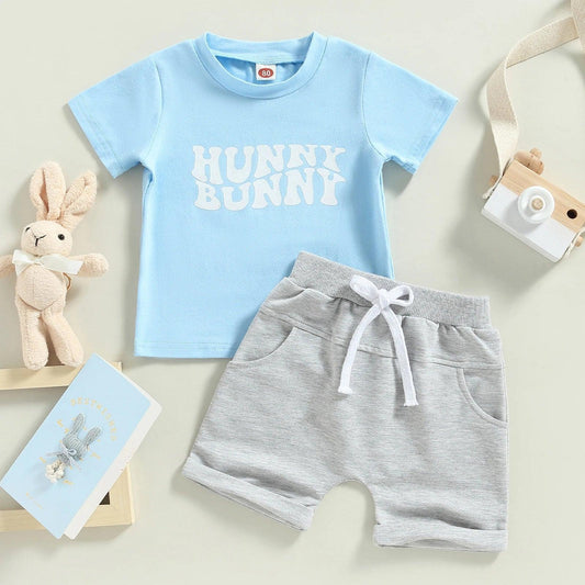 hunny bunny printed kids outfit - basil boutique