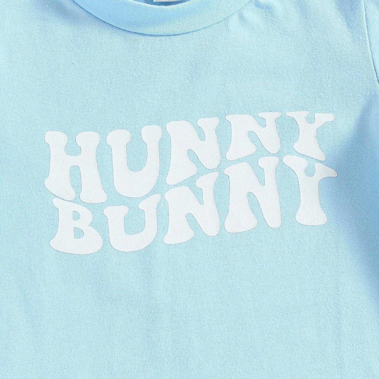 hunny bunny printed kids outfit - basil boutique