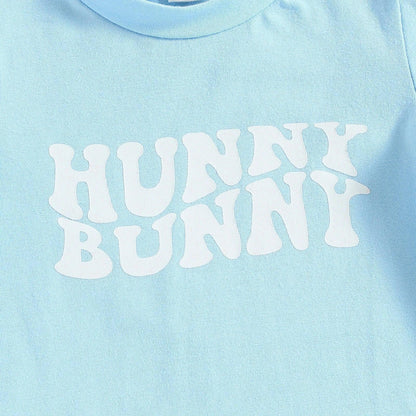 hunny bunny printed kids outfit - basil boutique