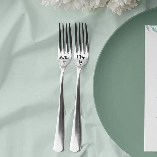 i do, me too fork set - basil boutique