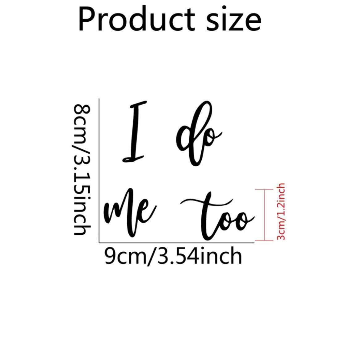 i do, me too sticker decals - basil boutique