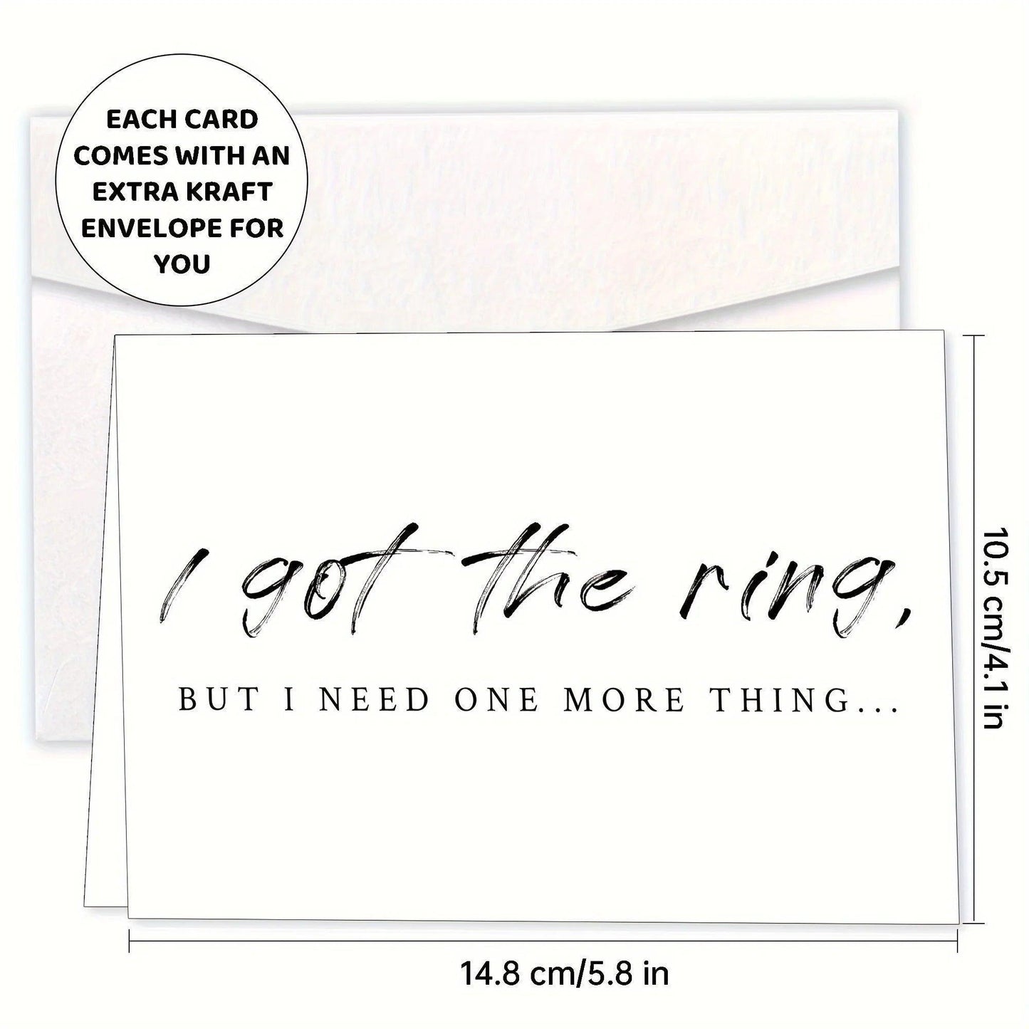 i got the ring, now i need one more thing bridesmaid proposal card - basil boutique