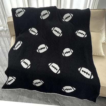 i love sports fleece blankets - basil boutique