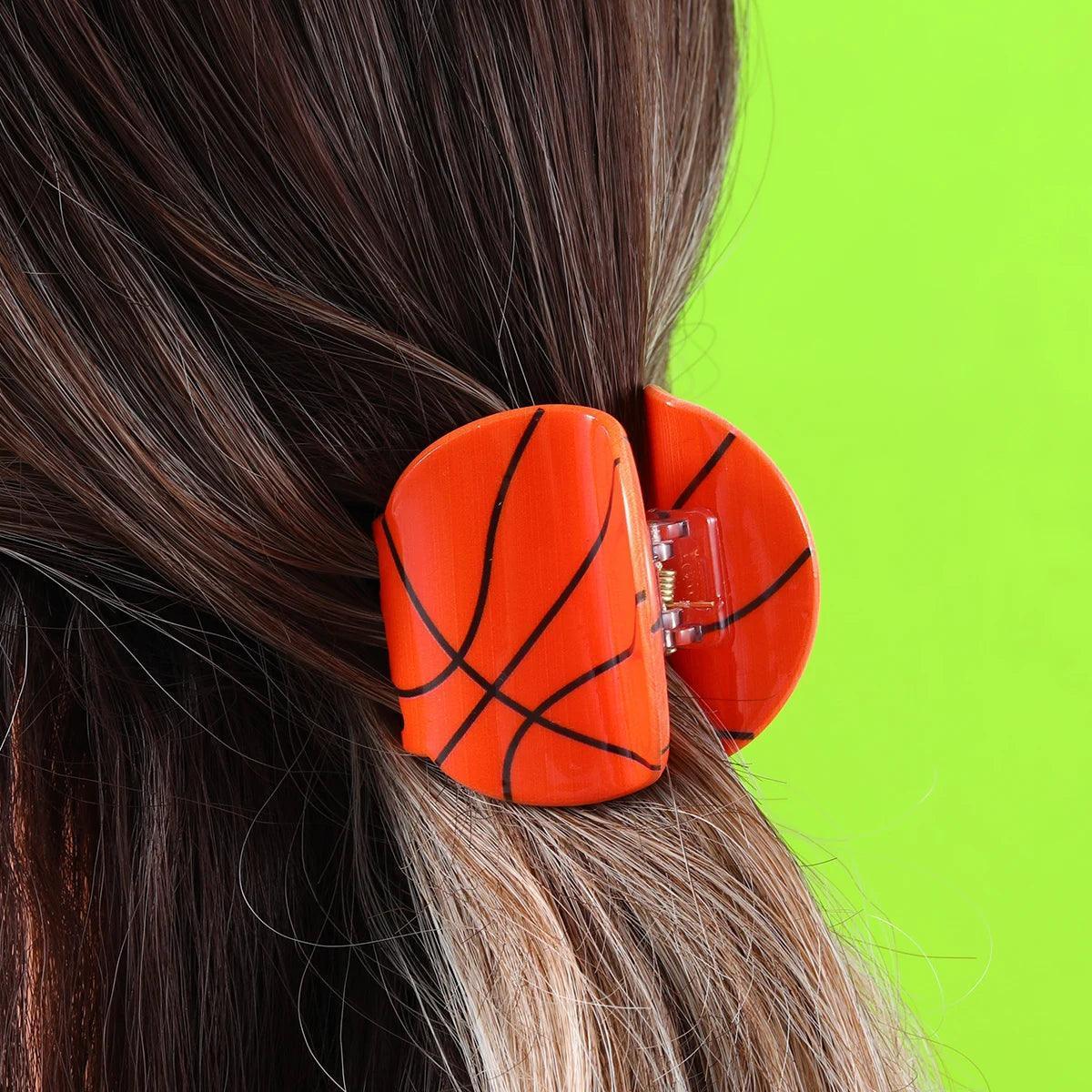 i love sports hair clips - basil boutique