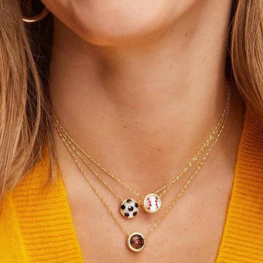 i love sports necklaces - basil boutique