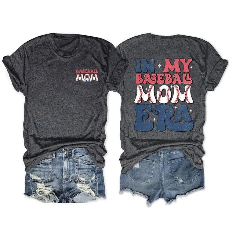 in my baseball mom era retro t-shirt - basil boutique