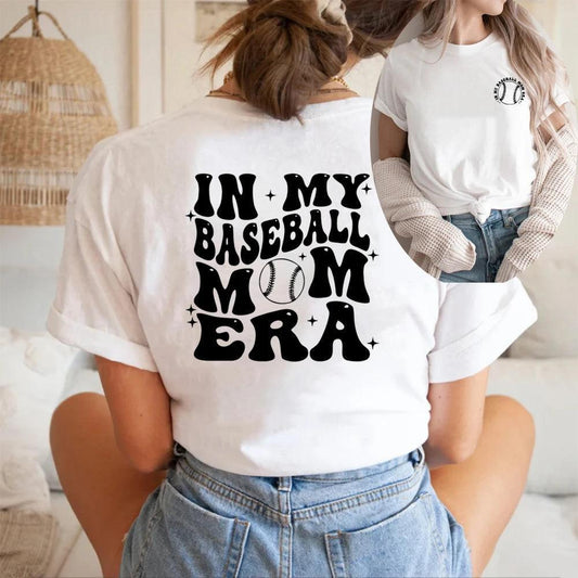 in my baseball mom era t-shirt - basil boutique