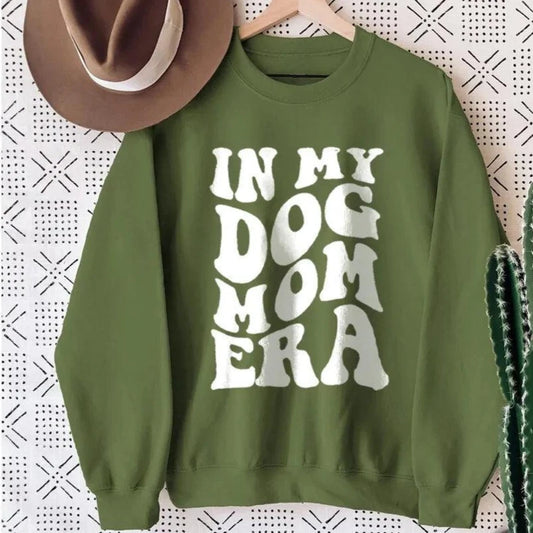 in my dog mom era crew sweatshirt - basil boutique