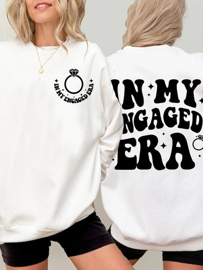 in my engaged era crew sweatshirt - basil boutique