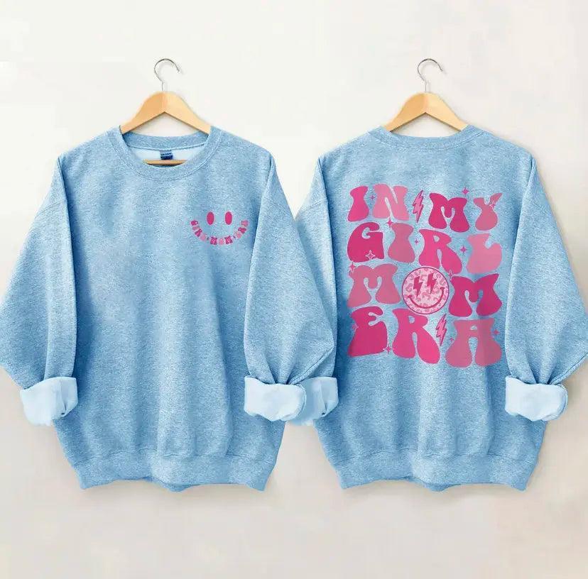 in my girl mom era crew sweatshirt - basil boutique