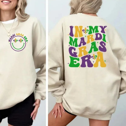 in my mardi gras era crew sweatshirt - basil boutique