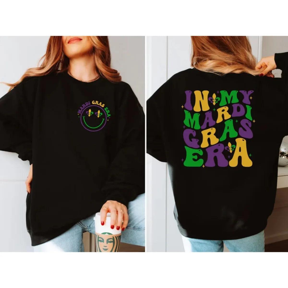 in my mardi gras era crew sweatshirt - basil boutique