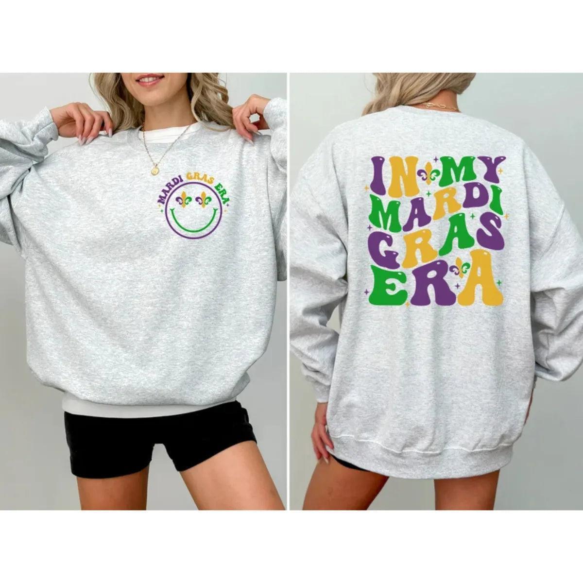 in my mardi gras era crew sweatshirt - basil boutique