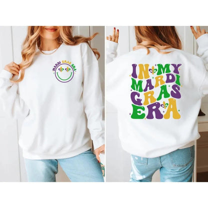 in my mardi gras era crew sweatshirt - basil boutique