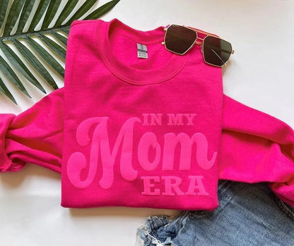 in my mom era puff crew sweatshirt - basil boutique