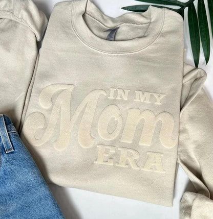 in my mom era puff crew sweatshirt - basil boutique