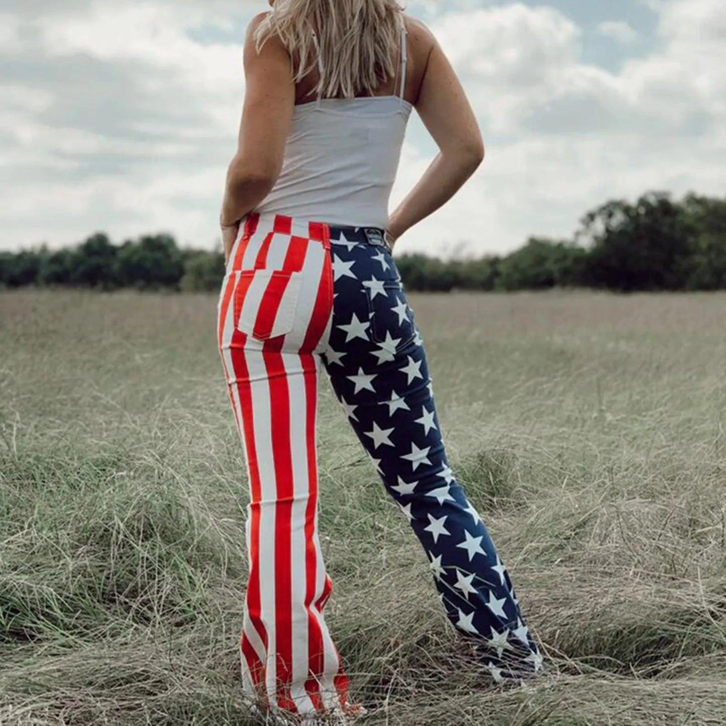 independence day flare jeans - basil boutique