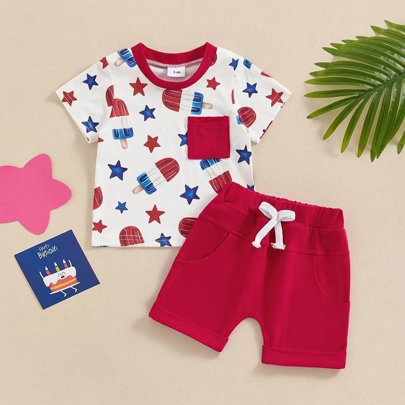 independence day kids outfit - basil boutique