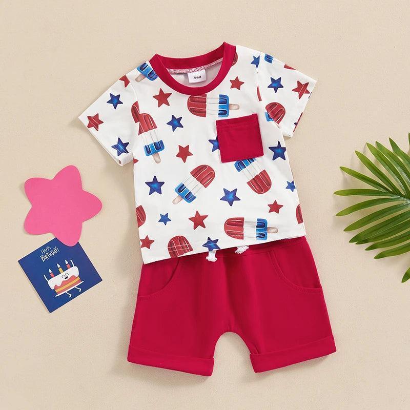 independence day kids outfit - basil boutique