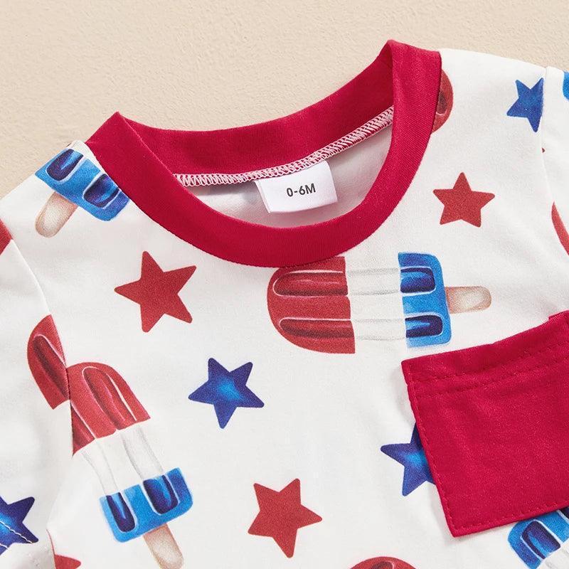 independence day kids outfit - basil boutique