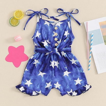 independence day rompers - basil boutique