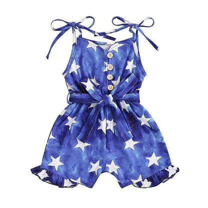 independence day rompers - basil boutique