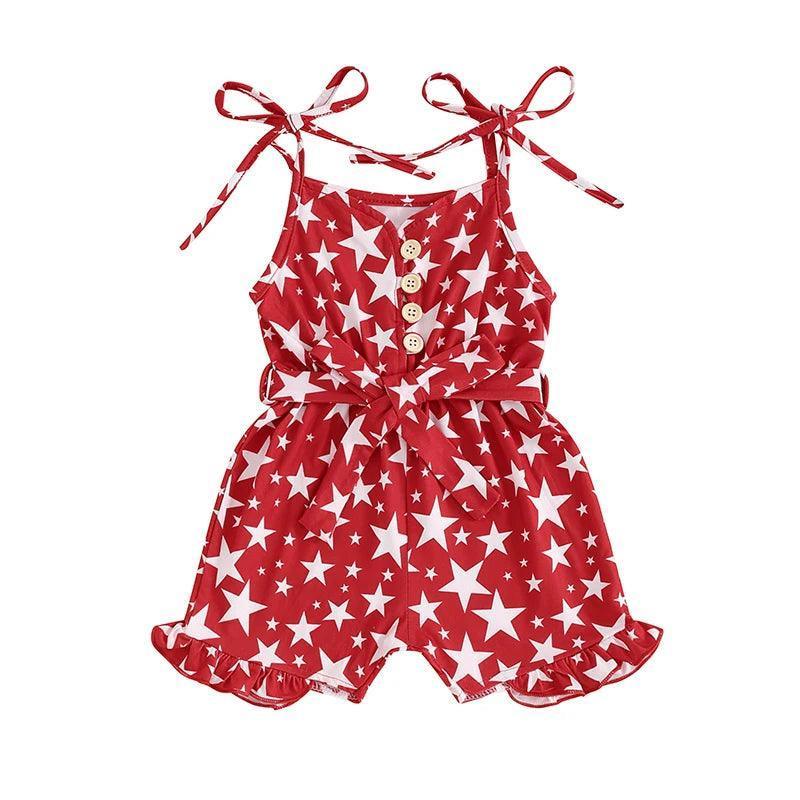 independence day rompers - basil boutique