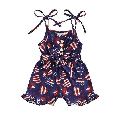 independence day rompers - basil boutique