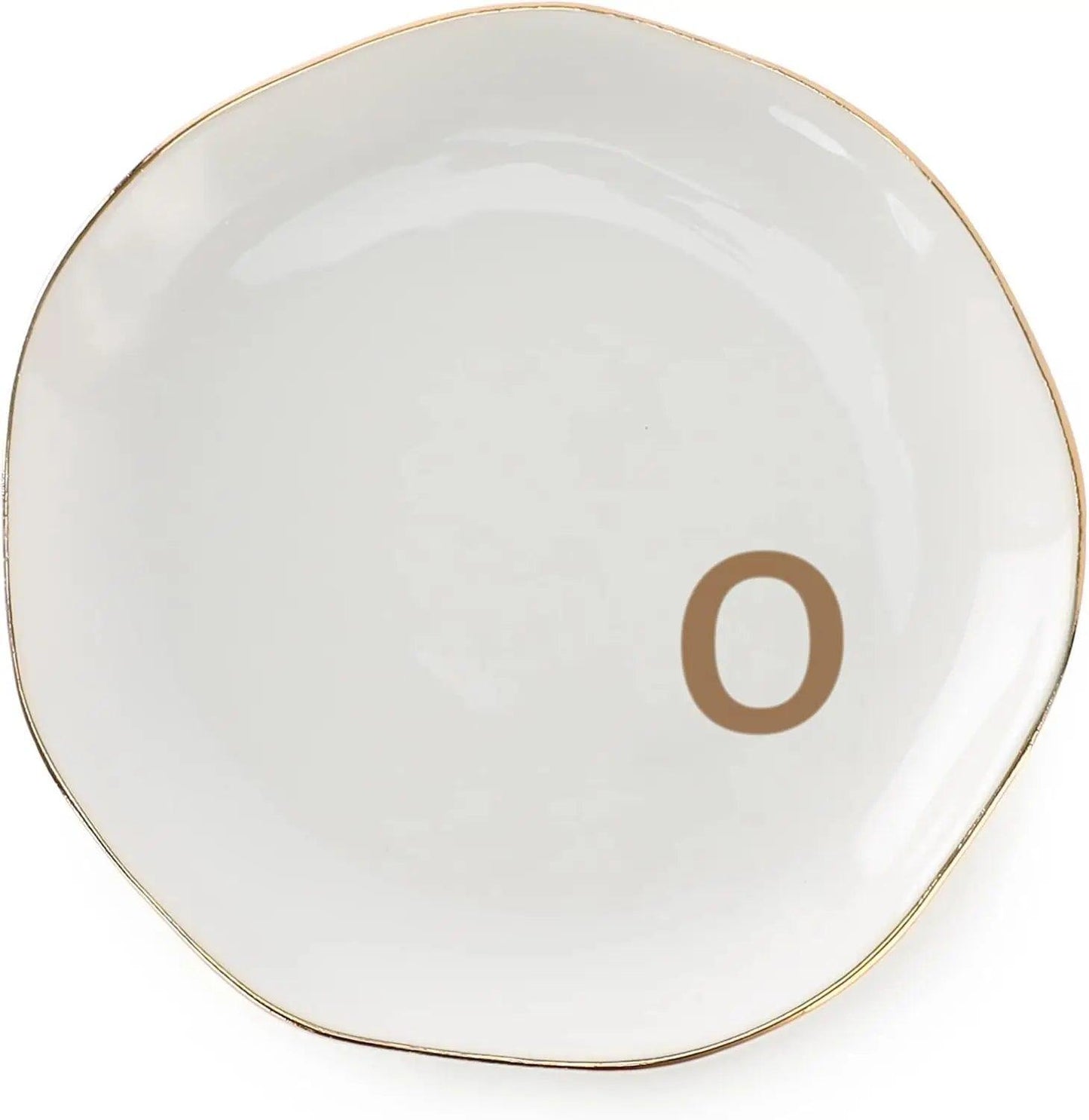 initial trinket dish - basil boutique