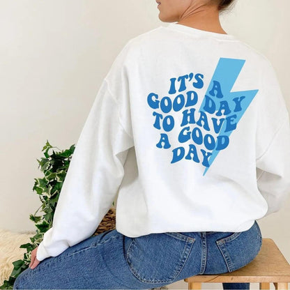 it's a good day to have a good day crew sweatshirt - basil boutique