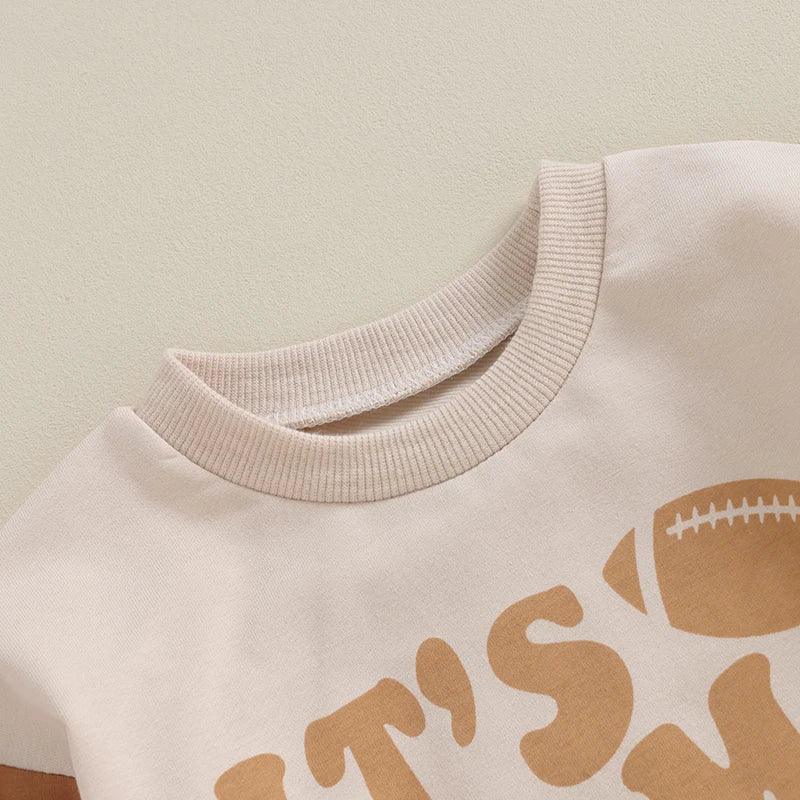 it's game day kids crew sweatshirt - basil boutique