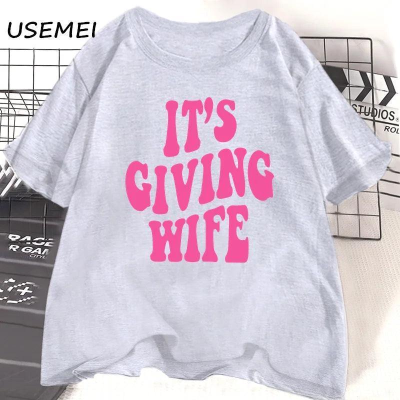 it's giving wife t-shirt - basil boutique