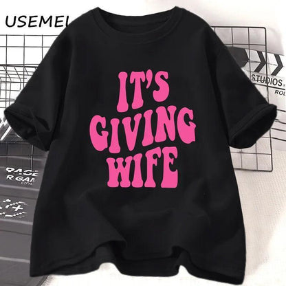 it's giving wife t-shirt - basil boutique