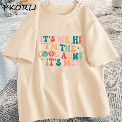 it's me, hi, i'm the cool aunt it's me t-shirt - basil boutique