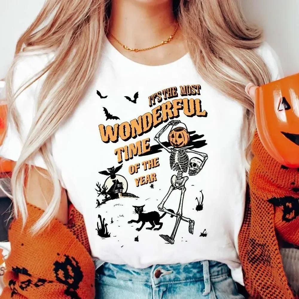 it's the most wonderful time of the year halloween t-shirt - basil boutique