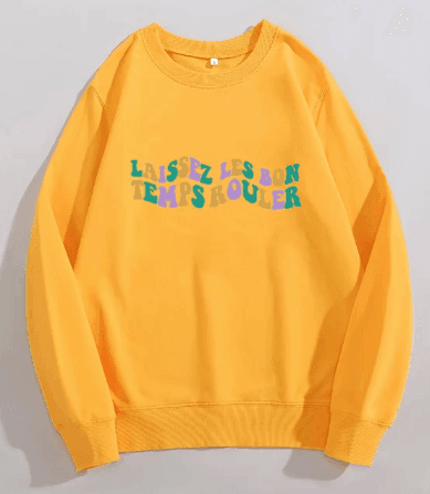 laissez les bon temps rouler crew sweatshirt - basil boutique