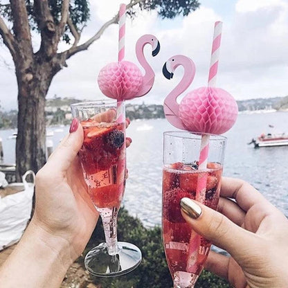 last flamingle paper straws - basil boutique