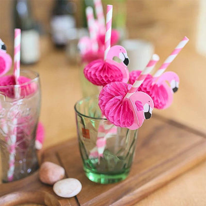 last flamingle paper straws - basil boutique