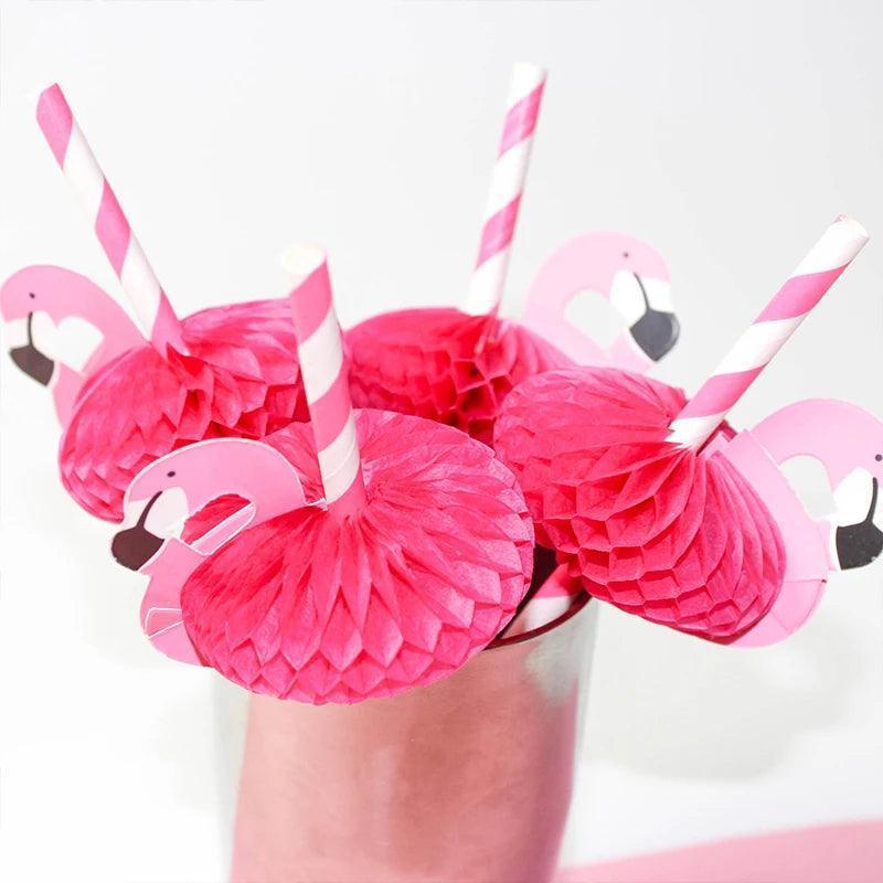 last flamingle paper straws - basil boutique