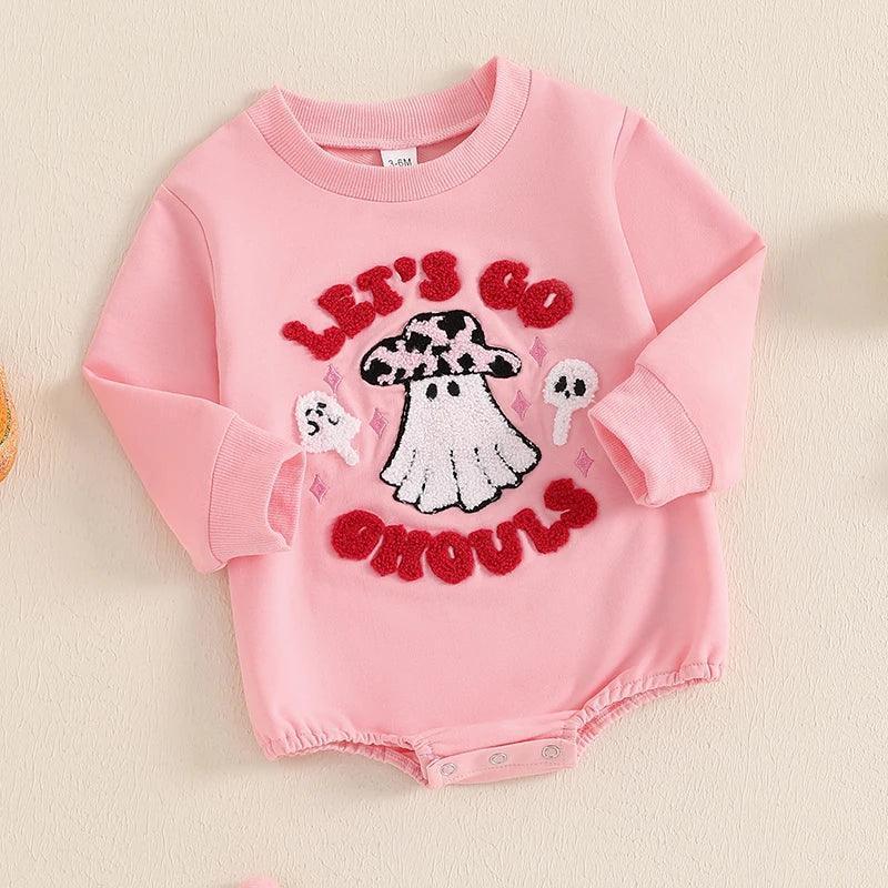 let's go ghouls cowgirl onesie - basil boutique