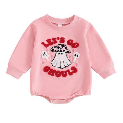 let's go ghouls cowgirl onesie - basil boutique