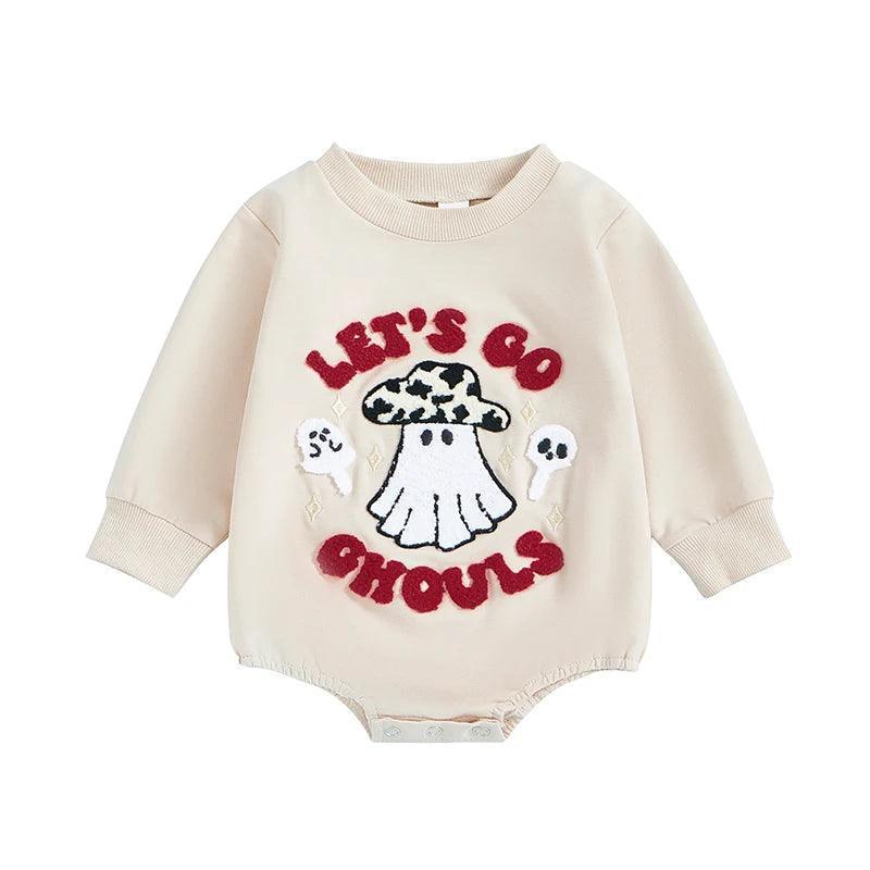 let's go ghouls cowgirl onesie - basil boutique