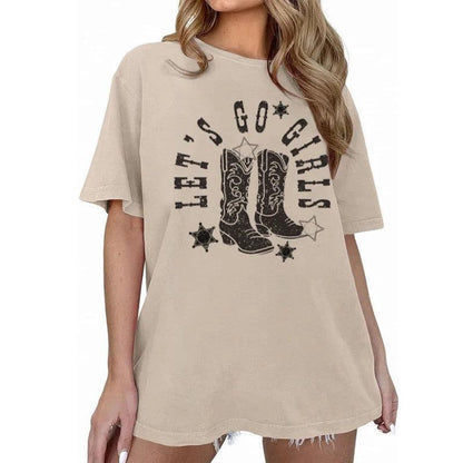 let's go girls country t-shirt - basil boutique