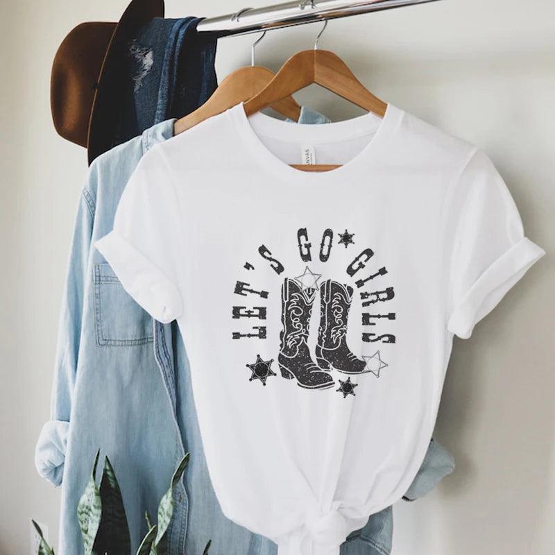 let's go girls country t-shirt - basil boutique