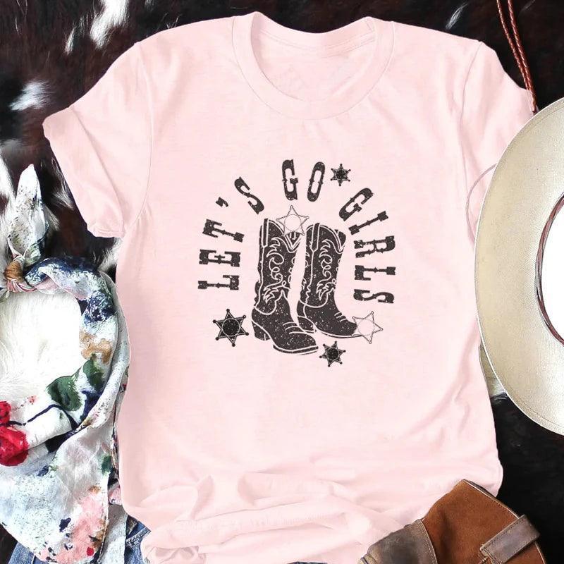 let's go girls country t-shirt - basil boutique