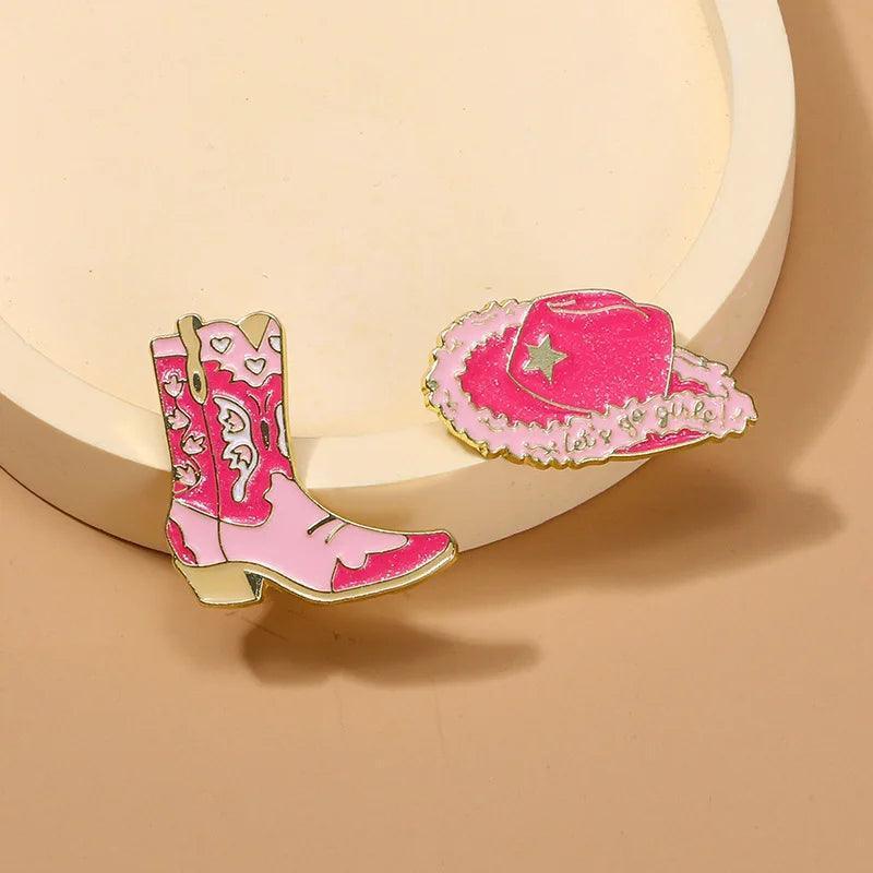 let's go girls cowgirl pins - basil boutique