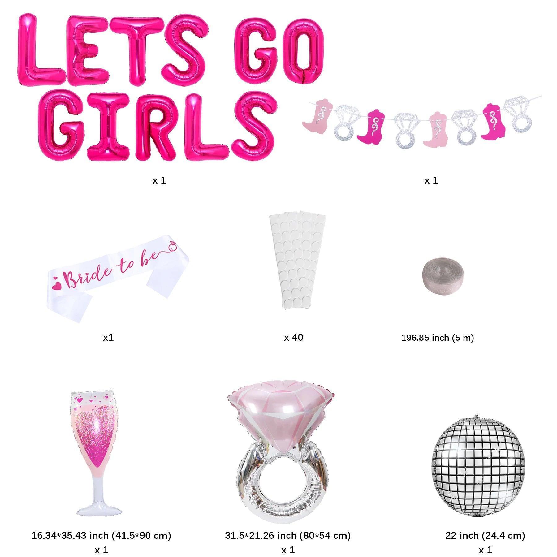 let's go girls decoration set - basil boutique