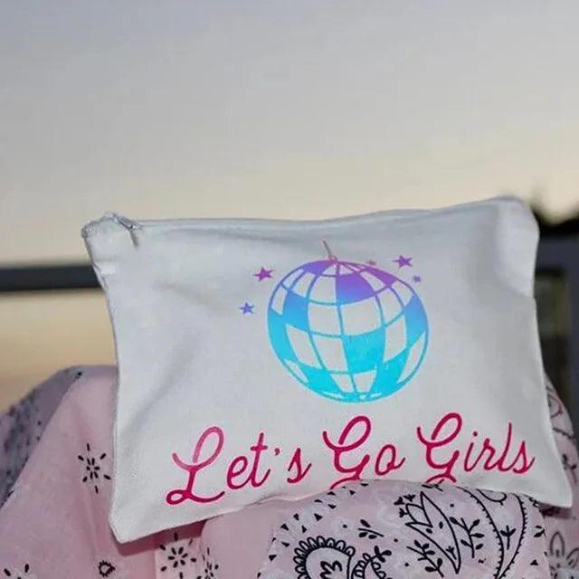 let's go girls disco cosmetic bag - basil boutique