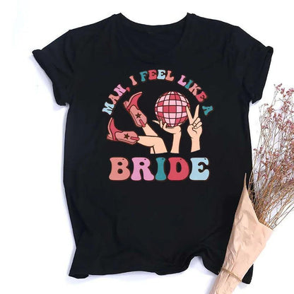 let's go girls disco t-shirts - basil boutique